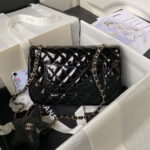 chanel as4648 flap bag star coin purse mirror calfskin metallic calfskin gold tone metal black 020 luxibags.ru .jpg