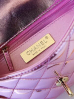 chanel as4649 backpack star coin purse metallic calfskin gold tone metal purple 007 luxibags.ru .jpg