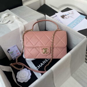 chanel small flap bag with top handle cc as2690 pink 001 luxibags.ru .jpg