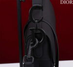 dior m0456 mini saddle bag with strap plain matte black calfskin 004 luxibags.ru .jpg