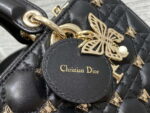 dior m0540 medium lady d joy bag black cannage lambskin with gold finish butterfly studs 04 luxibags.ru .jpg