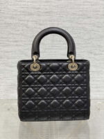 dior m0565 medium lady dior bag black grained cannage calfskin gold 06 luxibags.ru .jpg