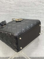 dior m0565 medium lady dior bag black grained cannage calfskin gold 07 luxibags.ru .jpg