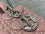 dior m0565 medium lady dior bag blush cannage lambskin silver 03 luxibags.ru .jpg