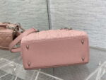 dior m0565 medium lady dior bag pink grained cannage calfskin silver 07 luxibags.ru .jpg