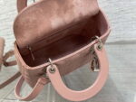 dior m0565 medium lady dior bag pink grained cannage calfskin silver 08 luxibags.ru .jpg