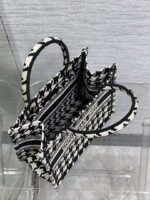 dior m1265 small book tote black and white macro houndstooth embroidery 008 luxibags.ru .jpg