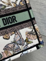 dior m1265 small book tote white and pastel midnight green toile de jouy mexico embroidery 003 luxibags.ru .jpg