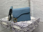 dior s5611 saddle flap card holder blue grained calfskin 01 luxibags.ru .jpg