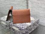 dior s5611 saddle flap card holder brown grained calfskin 02 luxibags.ru .jpg