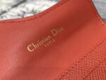 dior s5611 saddle flap card holder orange grained calfskin 04 luxibags.ru .jpg