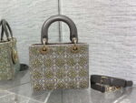 dior small lady bag lambskin m0538 limited edition heavy industry beads gray 005 luxibags.ru .jpg
