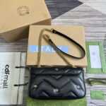 gucci 443497 gg marmont small shoulder bag double g studs black 2 luxibags.ru .jpg