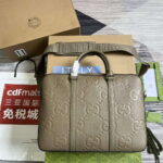gucci 658573 mens gg embossed briefcase bag taupe 2 luxibags.ru .jpg