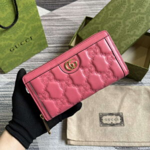 gucci 723784 gg matelasse zip around wallet rose pink 1 luxibags.ru .jpg