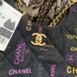 hanel as3156 maxi hobo bag printed denim gold tone metal black 02 luxibags.ru .jpg