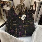 hanel as3156 maxi hobo bag printed denim gold tone metal black 04 luxibags.ru .jpg