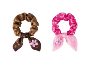 Scrunchie Set Cherry Blossom Sakura Brown.jpg