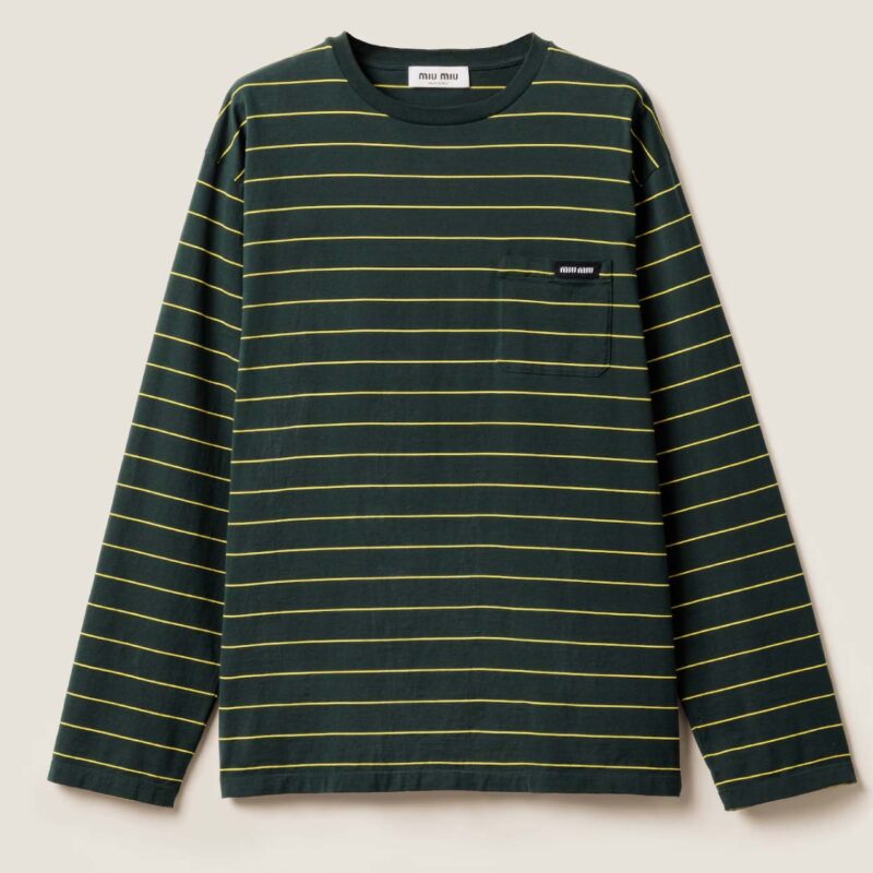 Long Sleeve Cotton Jersey Forrest Green