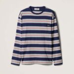 Long Sleeve Cotton Jersey Grey Purple