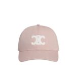 celine triomphe baseball cap in washed cotton blush 2aut6234x 02bh unjfu.jpg