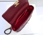 chanel 19 flap bag shiny crumpled leather burgundy 22cm jk43u.jpeg