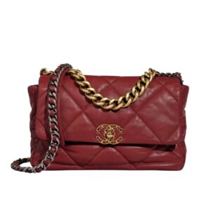 chanel 19 flap bag shiny crumpled leather burgundy 22cm wv5jn.jpg