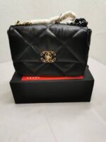 chanel 19 flap bag shiny gold and silver tone black 26cm as1160 b04852 94305 gn4wf.jpg