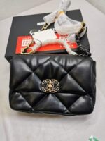 chanel 19 flap bag shiny gold and silver tone black 26cm as1160 b04852 94305 sxequ.jpg