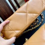 chanel 19 flap bag shiny gold and silver tone camel 26cm as1160 b04852 nb356 lobum.jpg