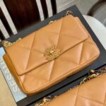 chanel 19 flap bag shiny gold and silver tone camel 26cm as1160 b04852 nb356 nkwyh.jpg