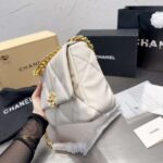 chanel 19 flap bag shiny gold and silver tone white 26cm as1161 b04852 10601 tcgk4.jpg