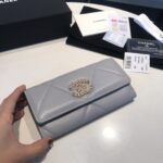 chanel 19 long flap wallet grey ap0955 tiujb.jpg