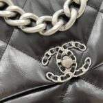 chanel 19 series classic double c logo silver turn buckle black 31cm ivqbc.jpg