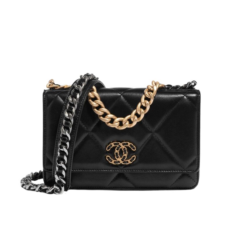chanel 19 wallet on chain bag shiny gold and silver tone black 19cm ap3267 b04852 94305 9nojs.jpg