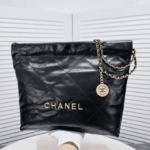chanel 22 handbag shiny and gold tone metal black 42cm as3261 b19059 94305 csjul.png