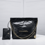 chanel 22 handbag shiny and gold tone metal black 42cm as3261 b19059 94305 siaez.png