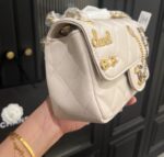 chanel 22c quilted lucky charm beige 20cm celjk.jpg