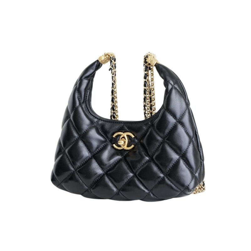 chanel 24a limited edition tassel chain hobo bag in black 20cm xeddi.jpg