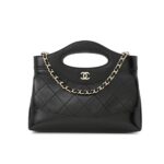 chanel 24c mini 31 clutch with chain shiny black 24cm xpjzz.jpg
