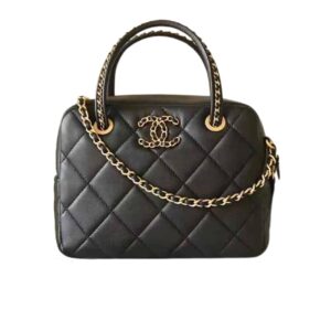 chanel 25c chain handle bowling bag black 18cm izo3f.jpg