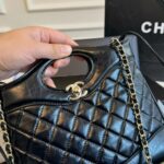 chanel 31 bag leather black 24cm 9lruy.jpg
