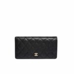 chanel black caviar leather classic long flap wallet 195cm x7oc6.jpg