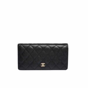 chanel black caviar leather classic long flap wallet 195cm x7oc6.jpg