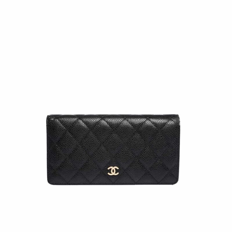 chanel black caviar leather classic long flap wallet 195cm x7oc6.jpg