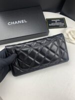 chanel black quilted classic long flap with silver hardware wallet 195cm ropl8.jpg