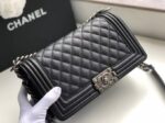 chanel boy medium handbag black sliver hardware 25cm a67086 y09953 94305 uxker.jpeg