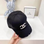 chanel cc cotton baseball cap black tqxxw.jpg
