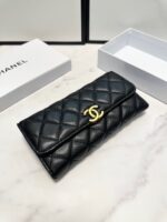chanel cc logo long flap wallet gold black 19cm u5ecp.jpg