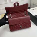 chanel classic double flap bag plum red 25cm 8liem.jpg